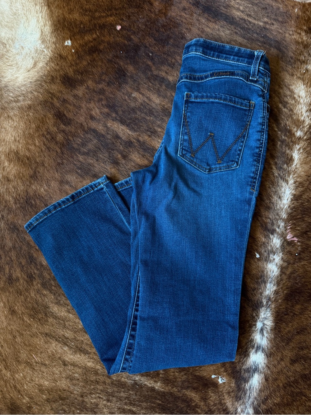 Wrangler Women's Deep Blue Straight Leg Jeans